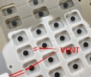 The effect of no vent on silicone keyboard mould