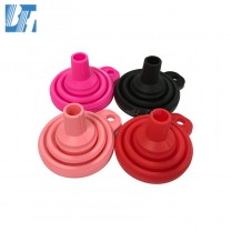 Kitchen Use Foldable Collapsible Oil Inventory Silicone Funnel
