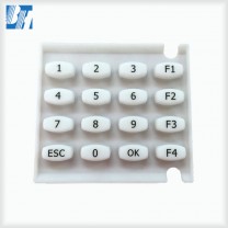 10 Years Manufacturer Milk-white WaterProof 4*4 Silicone Keypad