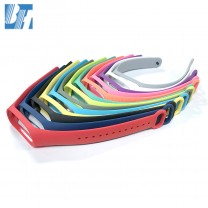 10 years Manufacturer Free Sample Pure Color MI 2/3 Silicone Watch Strap