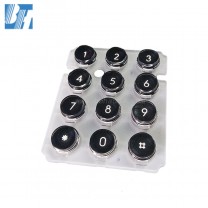 Epoxy silk-screen P+R keypad button for calculator