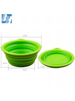 Foldable Non-stick Silicone Feeding Food Travel Pet Bowl