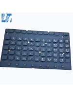 Laser etching silicone keyboard cover skin for industrial instruments