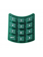 Dark Green Digital Button Energy Meters Silicone Rubber Keypads Keyboards