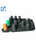 Spraying black oil translucence laser etching machine silicone keypad