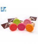 Wooden Handle Silicone Rubber Cookie stamp For Kitchen