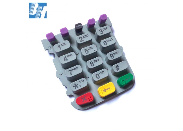 Customized Laser Carving Silicone Keypad For Verifone Pos Vx680