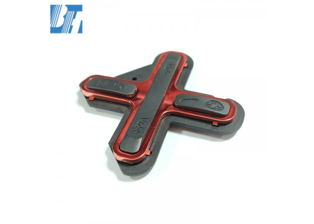 10 Years Manufacturer Red Light P+R Button Silicone Rubber Single Button